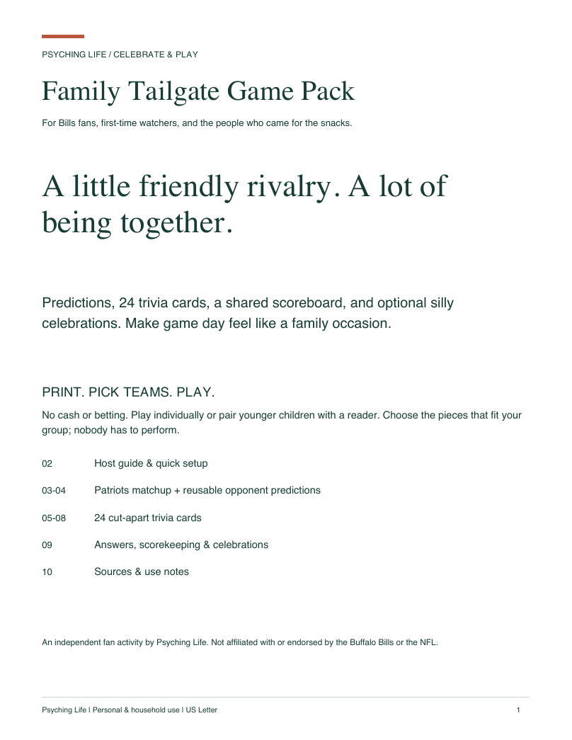 Preview of The Family Tailgate Game Pack